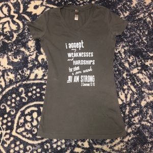 Gray Bible Verse T-Shirt